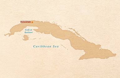 map of cuba including havana