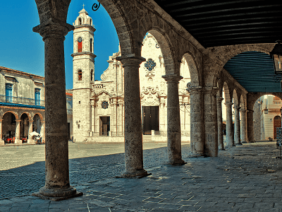 cathedral plaza in old Havana